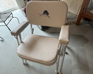 Vintage Folding  Marlin accent outdoor lounge chair