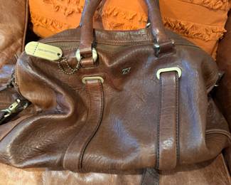 Zadig Voltaire leather duffle purse