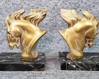 Horse Head Bookends