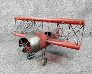 Metal Craft Model BiplaneWW1 Red Baron Style