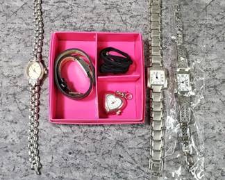 Ladies Watches, Timepiece Charm with Watch Band Set