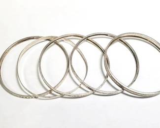 Sterling Silver Bangle Bracelets