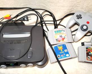 Nintendo 64 Console, Controllers and 3 Games