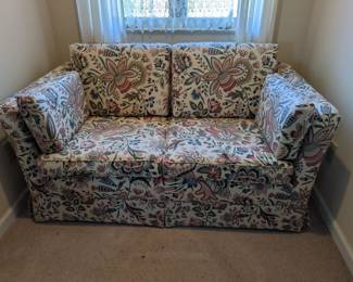 Vintage floral loveseat