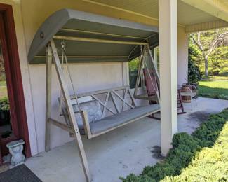 Nice outdoor porch swing