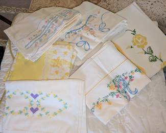 Vintage pillowcases