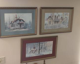 Three B. Hodgkins prints