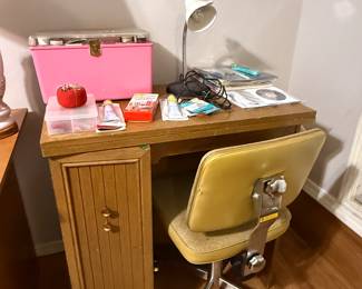 small sewing desk and chair