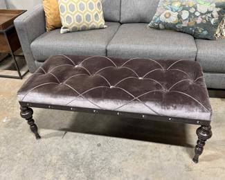 Purple tufted bench