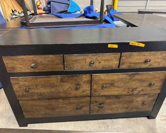 Black and brown dresser