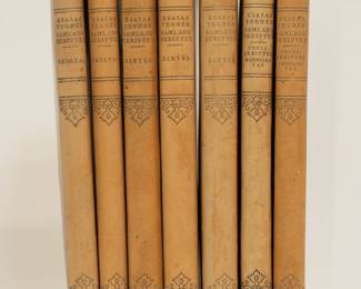 Esaias Tegner Collected Writings, 7 volumes, hardcover, published 1928 by World Literature Publishing House, Sweden
