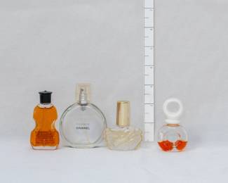 Selection of perfume and colognes including vintage Bijan for Women Beverly Hills Perfume Spray 1.7 oz Bottle, vintage TABU Eau De Cologne violin miniature travel size