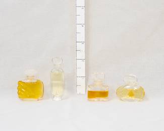 Vintage Estee Lauder Beautiful Eau de Parfum 0.12 fl oz, Estee Lauder Pleasures 0.12 fl oz, vintage Estee Lauder White Linen Parfum .09 fl oz, vintage Estee Lauder Intuition Parfum .14 fl oz