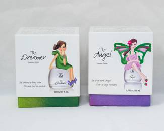 Two Arbonne perfumes, The Dreamer and The Angel, women's fragrance in original packaging