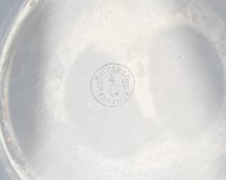 Closeup of the Baccarat Crystal decanter with stopper