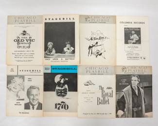 A selection of 1960s vintage Chicago Playbills and Stagebills