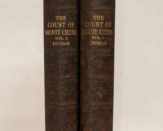 The Count of Monte Cristo by Alexandre Dumas, two volumes, hardcovers, published by Odhams Press Limited, London