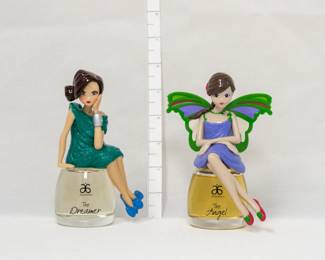 Another view of the two Arbonne perfumes, The Dreamer and The Angel, women's fragrance in original packaging