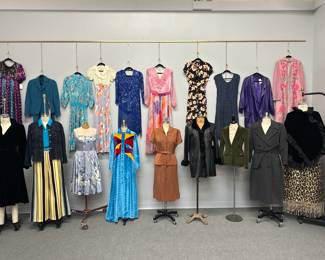 Just a glimpse of all hundreds of fabulous fresh vintage clothing items we have at our big warehouse sale!