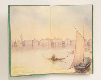 Inside front cover of The Pocket Ruskin, edited by Rose Gardner, Wayfaring Book series hardcover published by George Routledge & Sons, Ltd.,