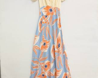 A vintage Lady Love floral print maxi dress