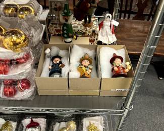 Holiday decorations, vintage Christmas ornaments