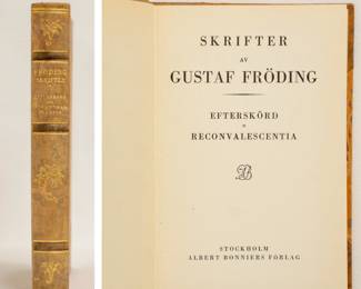 Skrifter av Gustaf Fröding, hardcover, 1935, published Albert Bonniers, Stockholm