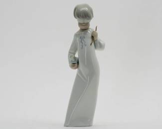 Rare Lladro Porcelain Cupid Love is Blind figurine No. 4607 Retired. Head reattached.