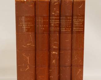 Five volumes of Medicinskt Folkbibliotek (Medical public library), hardcover, various medical/health topics per volume, published by Albert Bonniers, Sweden; volumes dated 1926–1929