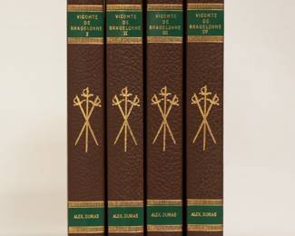 Vicomte De Bragelonne by Alexandre Dumas, 4 volumes, hardcover, published 1963-1965 by Forlagshuset Norden AB, Sweden