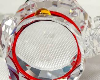 Closeup of the Swarovski Crystal Asian Symbols Lucky Cat figurine