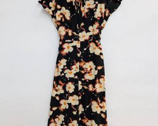 Vintage floral print dress
