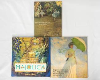 Delacroix à Braque. Maîtres Français XIXe-XXe Siecles. April 25-July 11, 2001 Galerie Schmit Paris, paperback; Majolica by Nicholas M. Dawes, hardcover; Impressionist and Post-Impressionist Masterpieces at the Musée d'Orsay; paperback