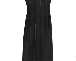 Anne Klein 2 black velvet halter neck sleeveless dress, size 6