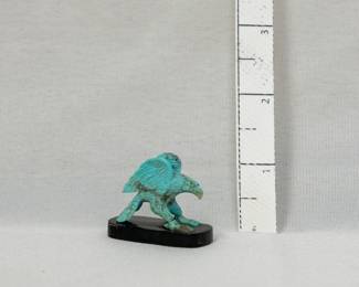 A carved hardstone figure of an eagle