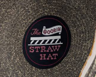 Another view of the Goorin Brothers woven straw hat