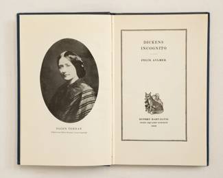 Dickens Incognito by Felix Aylmer, hardcover published 1959 by Rupert Hart-Davis, London