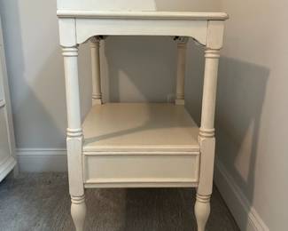 M37 - $140. PAIR of Universal Furniture Nightstands. Measures 24" wide x 18" deep x 30.5" tall. 