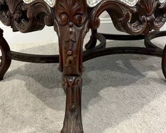 M32 - $60. Upholstered Bench. Measures 40" wide x 19"deep x 18" tall. Has some minor staining on upholstery. 