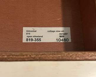 M37 - $140. PAIR of Universal Furniture Nightstands. Measures 24" wide x 18" deep x 30.5" tall. 