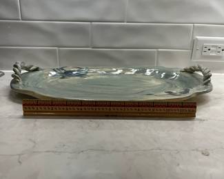 M132 - $25. Pottery Crab Platter. 