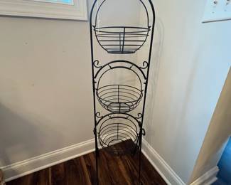 M4 - $35. 3 Tier Hanging Basket Organizer. Measures 50" tall. 