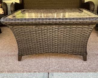 Coffee Table is 46" wide x 30" deep x 23" tall. 