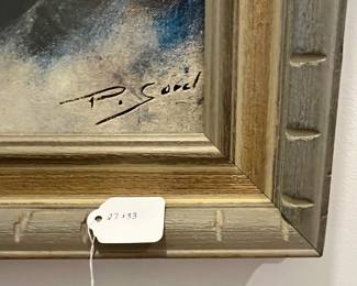 M50 - $20. Large Floral Print. Measures 27" x 33". 