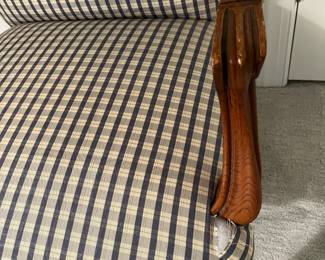 M41 - $50. Single Carved Side Chair. Perfectly useable as it is - I think it was an upholstery project that isn't 100% perfect but the chair is sturdy!