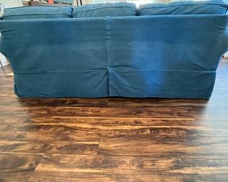 M73 - $600. Craftmaster Couch with Denim Slipcover. Measures 88" wide x 37" deep x 31" tall. 