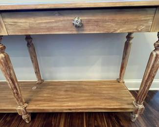 M24 - $145. Console / Sofa Table. Measures 71" long x 16" deep x 32" tall. 2 drawer slide easily. Sturdy and looks very nice!