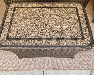 M71 - $300. 6 Piece Patio Set from Sam's Club. Coffee Table. 2 Chairs & Ottomans. 1 couch. (Ottomans also work as seats that slide under the coffee table) Cushions are ok - but not great. Furniture is all solid though! Has been used in a covered screened in porch. 