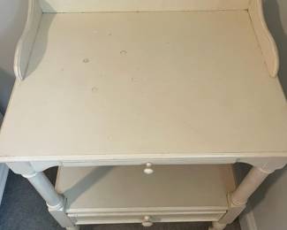 M37 - $140. PAIR of Universal Furniture Nightstands. Measures 24" wide x 18" deep x 30.5" tall. 