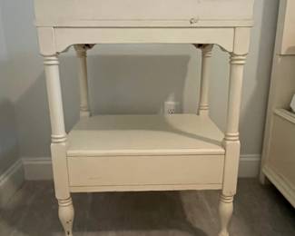 M37 - $140. PAIR of Universal Furniture Nightstands. Measures 24" wide x 18" deep x 30.5" tall. 